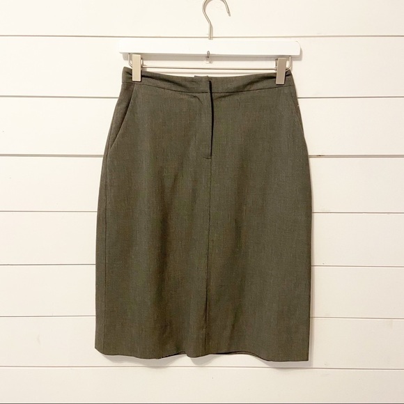 Trina Turk | Grey Pencil Skirt Size 4 - Picture 1 of 7